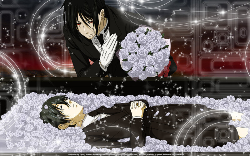 Man in Coffin with Roses