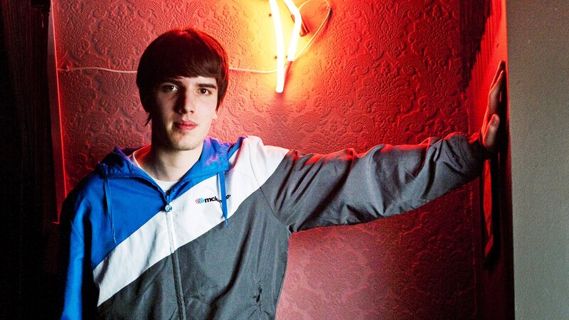 man in colorful jacket