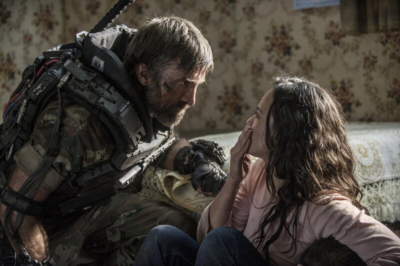 Man in Combat Gear with Woman