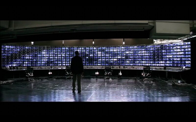 Man in Control Room — Black, Dramatic