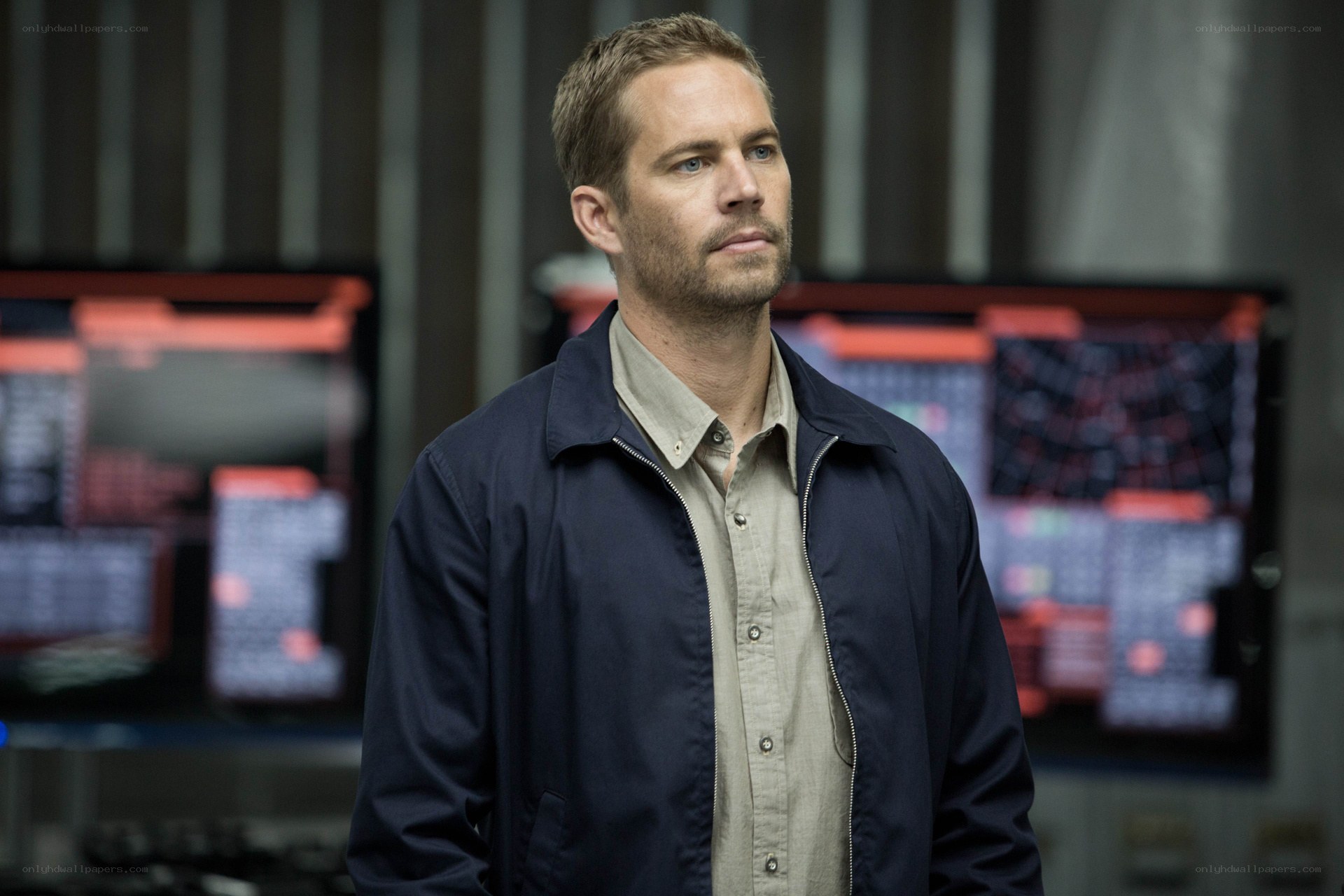 man in control room