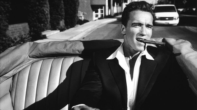 Man in Convertible Car — Black, Dramatic, Afternoon