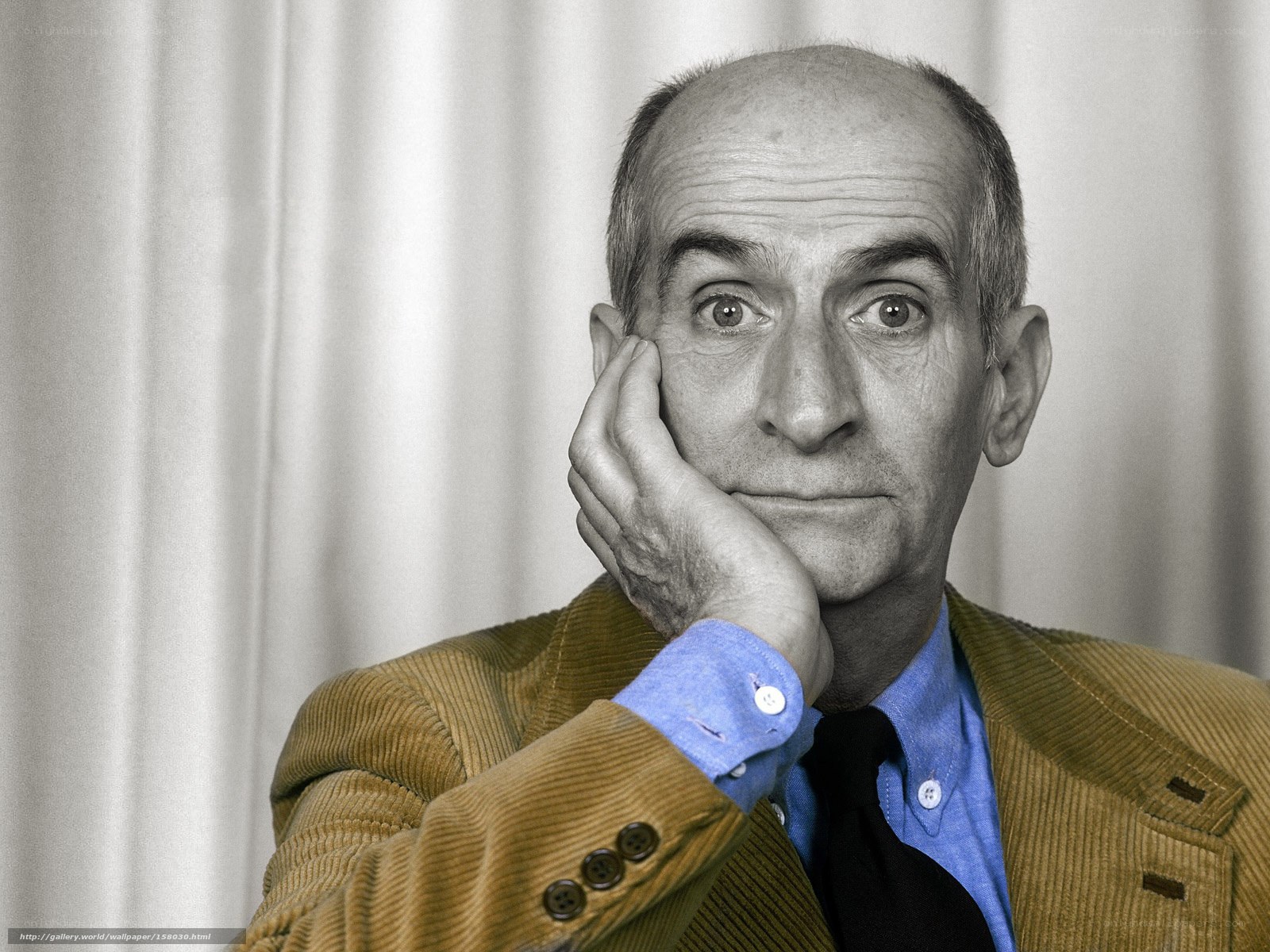 Man in corduroy jacket portrait