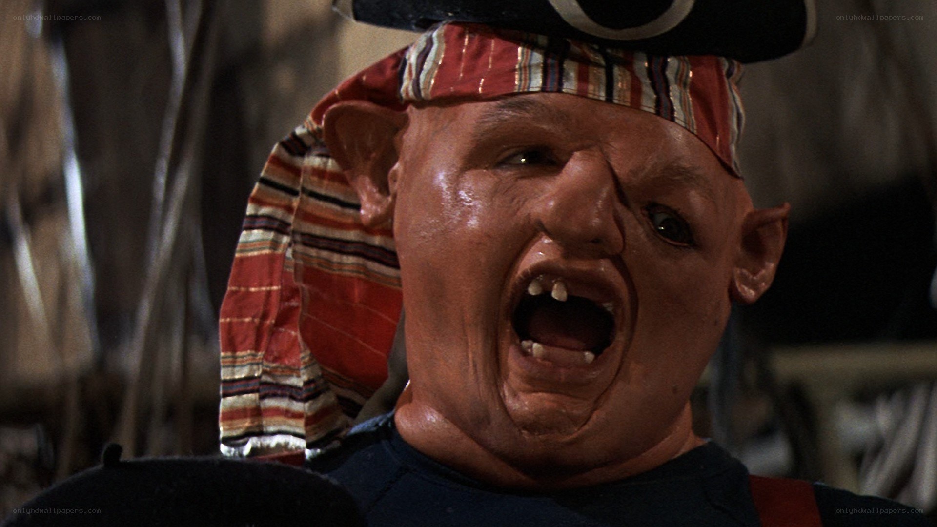 man in costume screaming