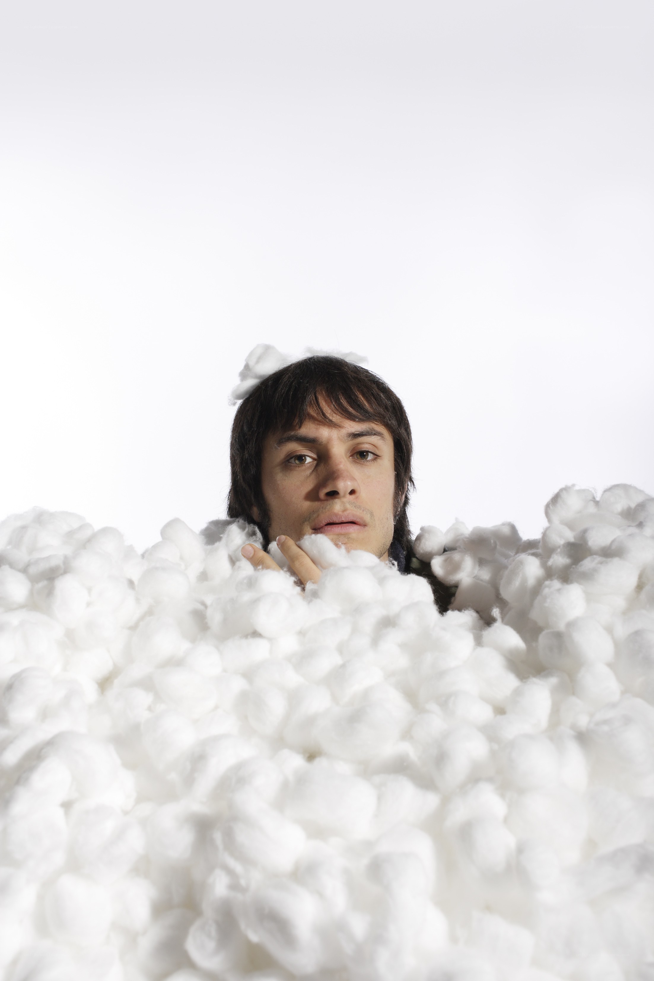 man in cotton candy