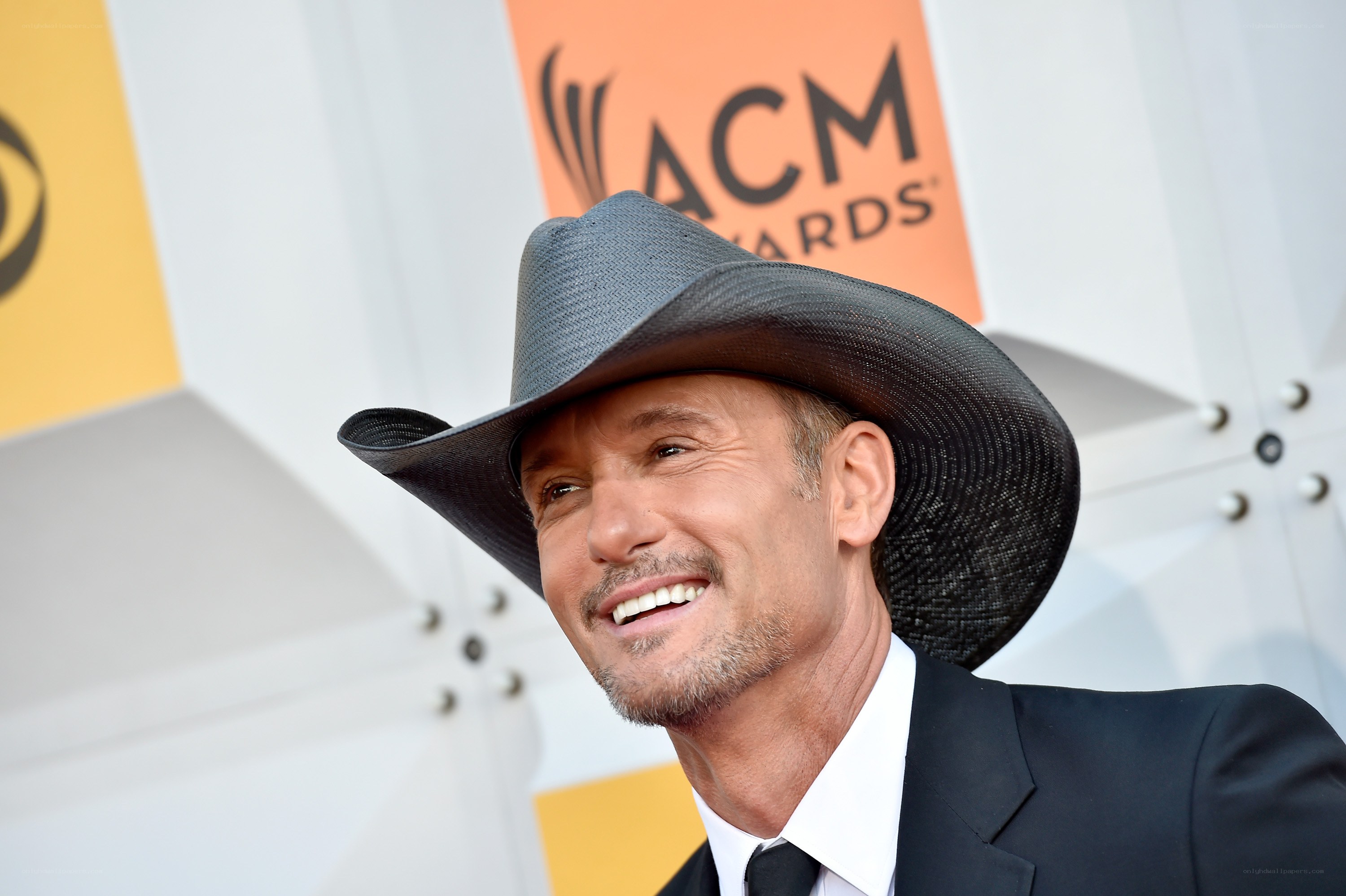 Man in cowboy hat at ACM Awards