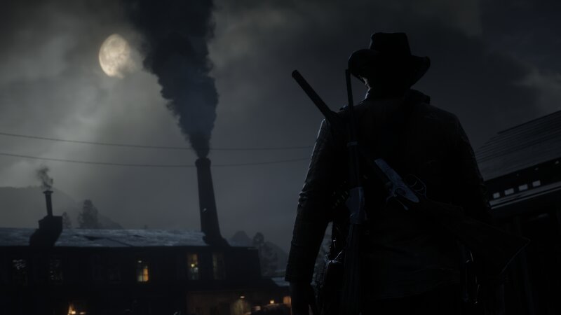 Man in Cowboy Hat — Black, Dark, Dramatic