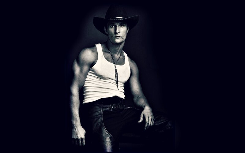 Man in Cowboy Hat — Black, Dramatic, Night, Photograph
