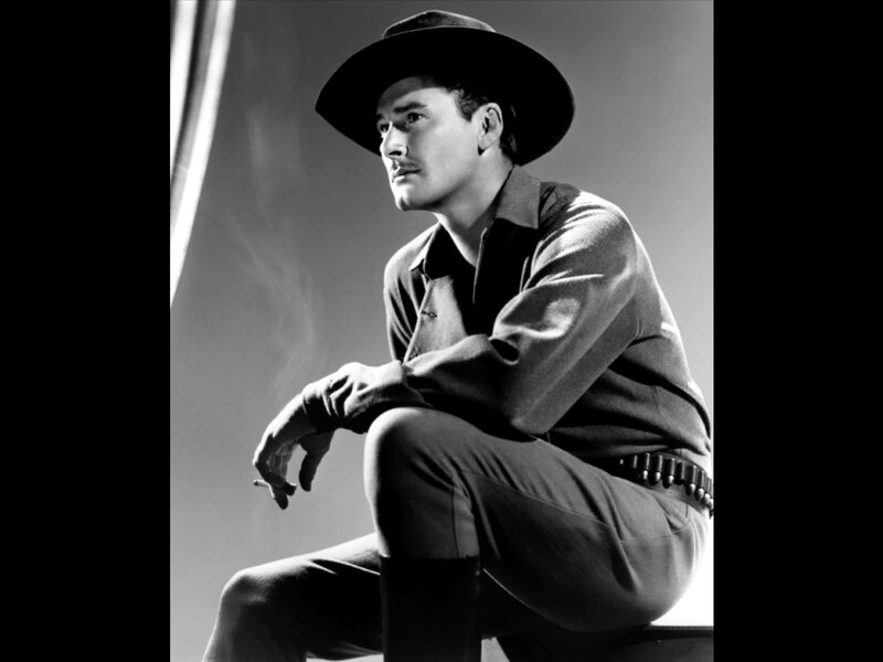 Man in Cowboy Hat — Black, Dramatic, Photograph, Cigarette
