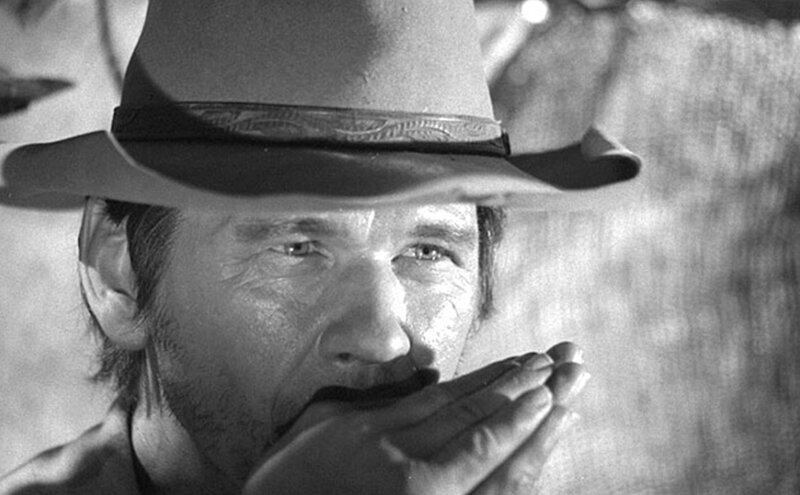 Man in Cowboy Hat — Black, Dramatic, Photograph, Cowboy Hat, Hand