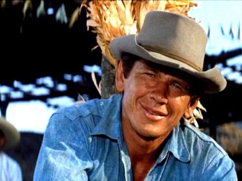 Man in Cowboy Hat — Blue, Calm