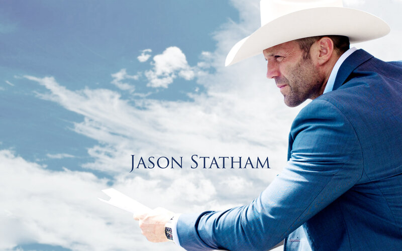 Man in Cowboy Hat — Blue, Dramatic, Photograph