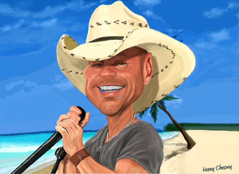 Man in Cowboy Hat — Blue, Happy