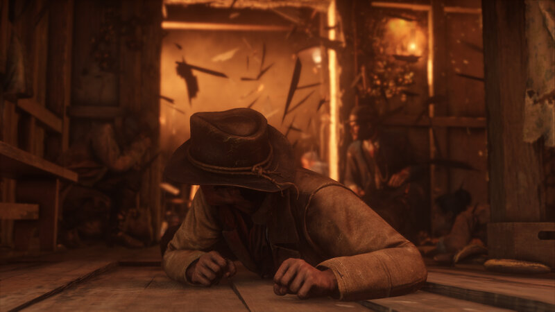 Man in Cowboy Hat — Brown, Dramatic, 3d Render