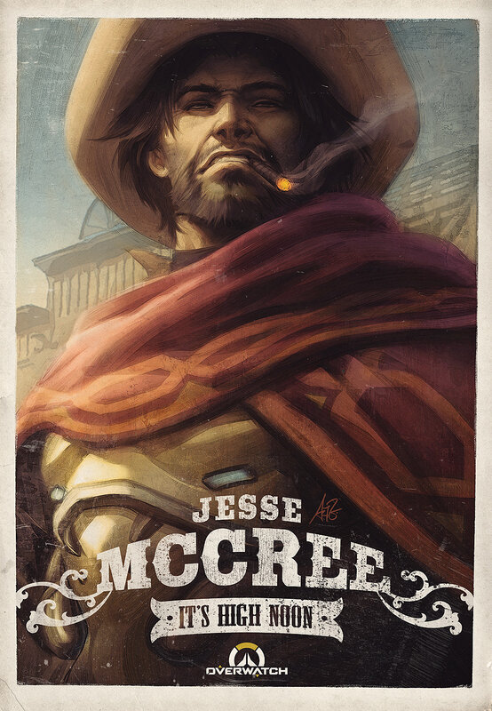 Man in Cowboy Hat — Brown, Dramatic, Afternoon, Illustration