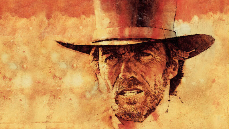Man in Cowboy Hat — Brown, Dramatic, Illustration, Beard