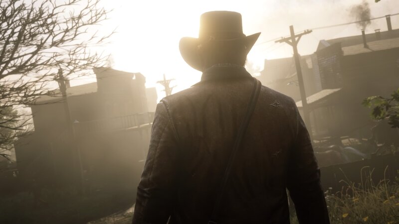 Man in Cowboy Hat — Brown, Dramatic, Sunset, 3d Render, Cowboy Hat