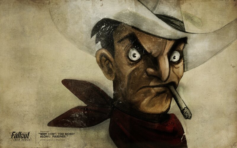 Man in Cowboy Hat — Brown, Gritty
