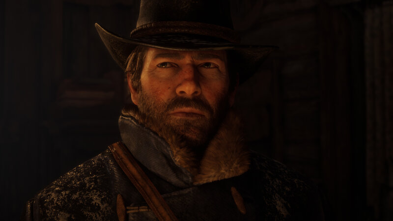 Man in Cowboy Hat — Brown, Serious, 3d Render