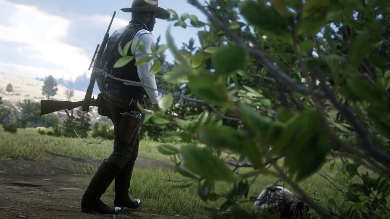 Man in Cowboy Hat — Green, Natural
