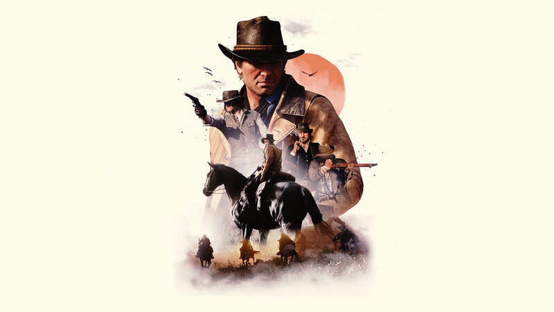 Man in Cowboy Hat on Horse — Brown