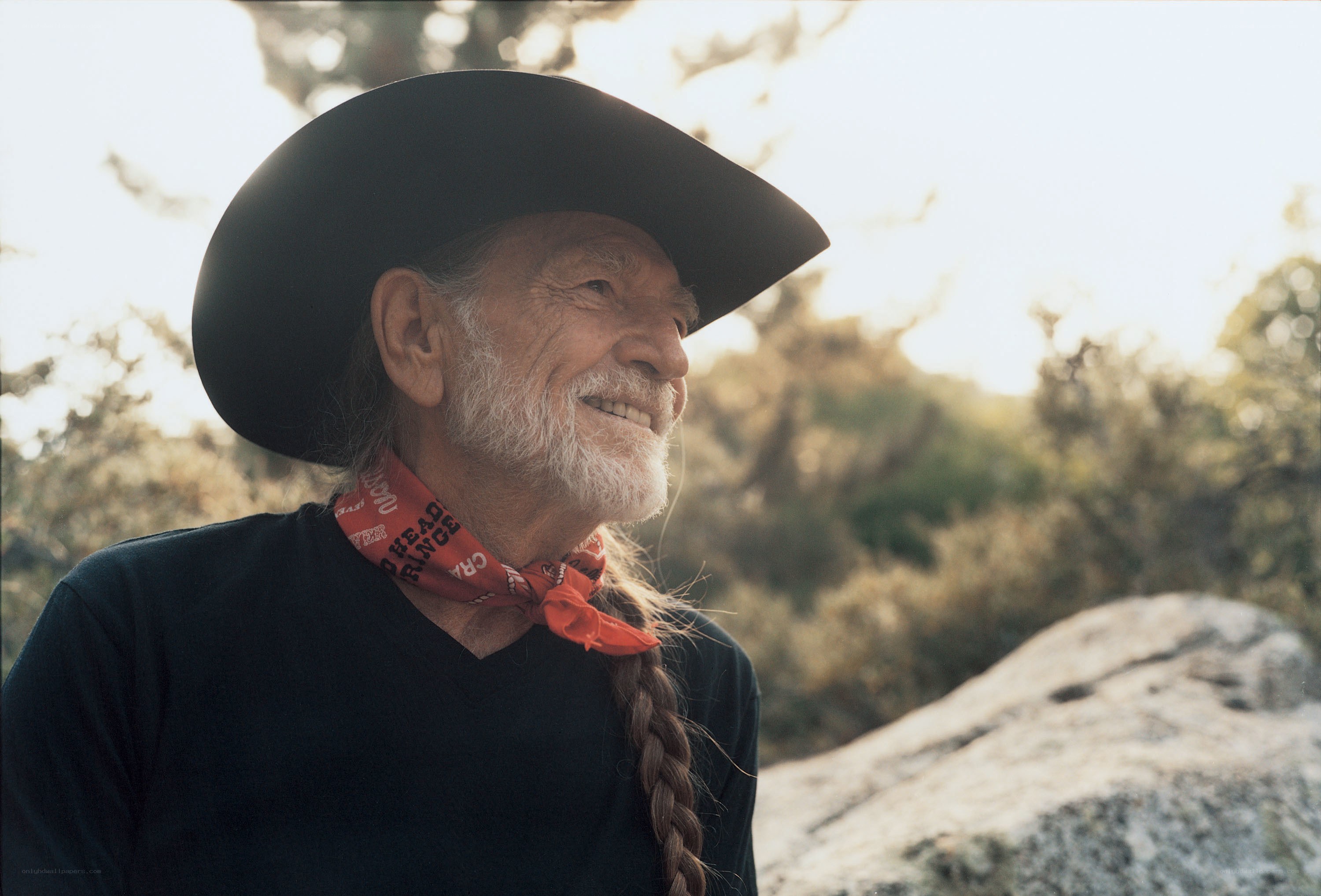 Man in cowboy hat outdoors