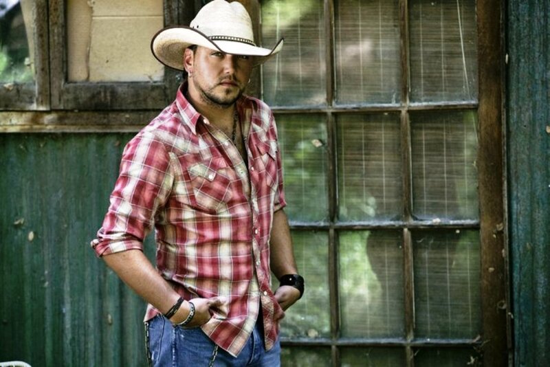 Man in Cowboy Hat — Red