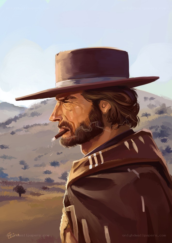 man in cowboy hat smoking