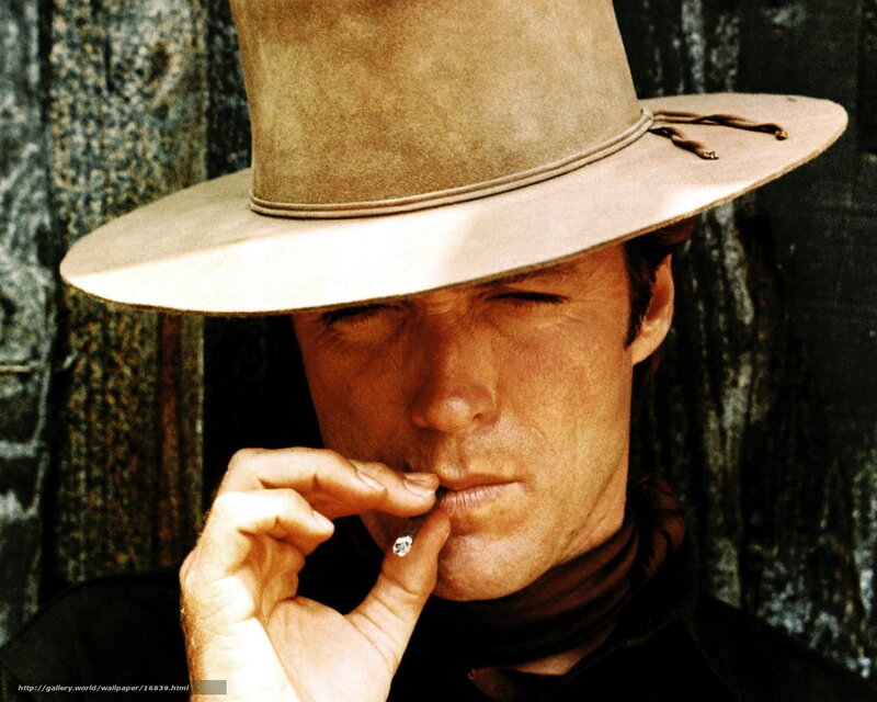 man in cowboy hat smoking