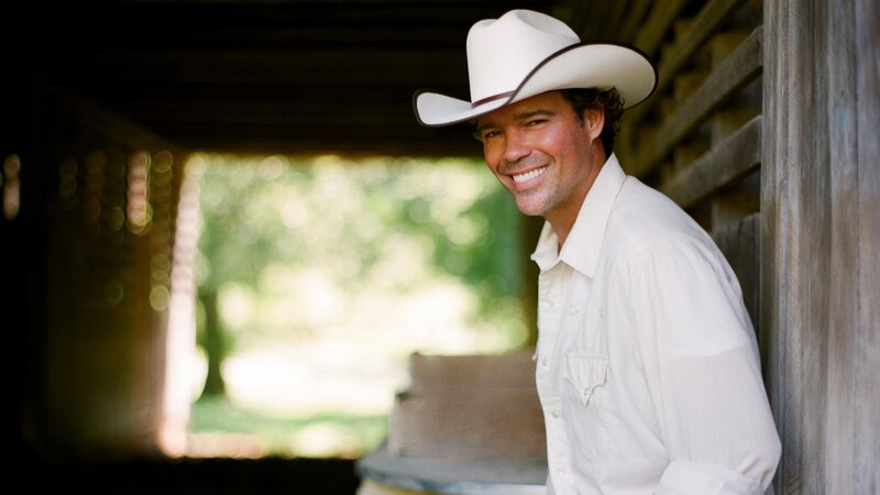 Man in Cowboy Hat — White, Relaxed