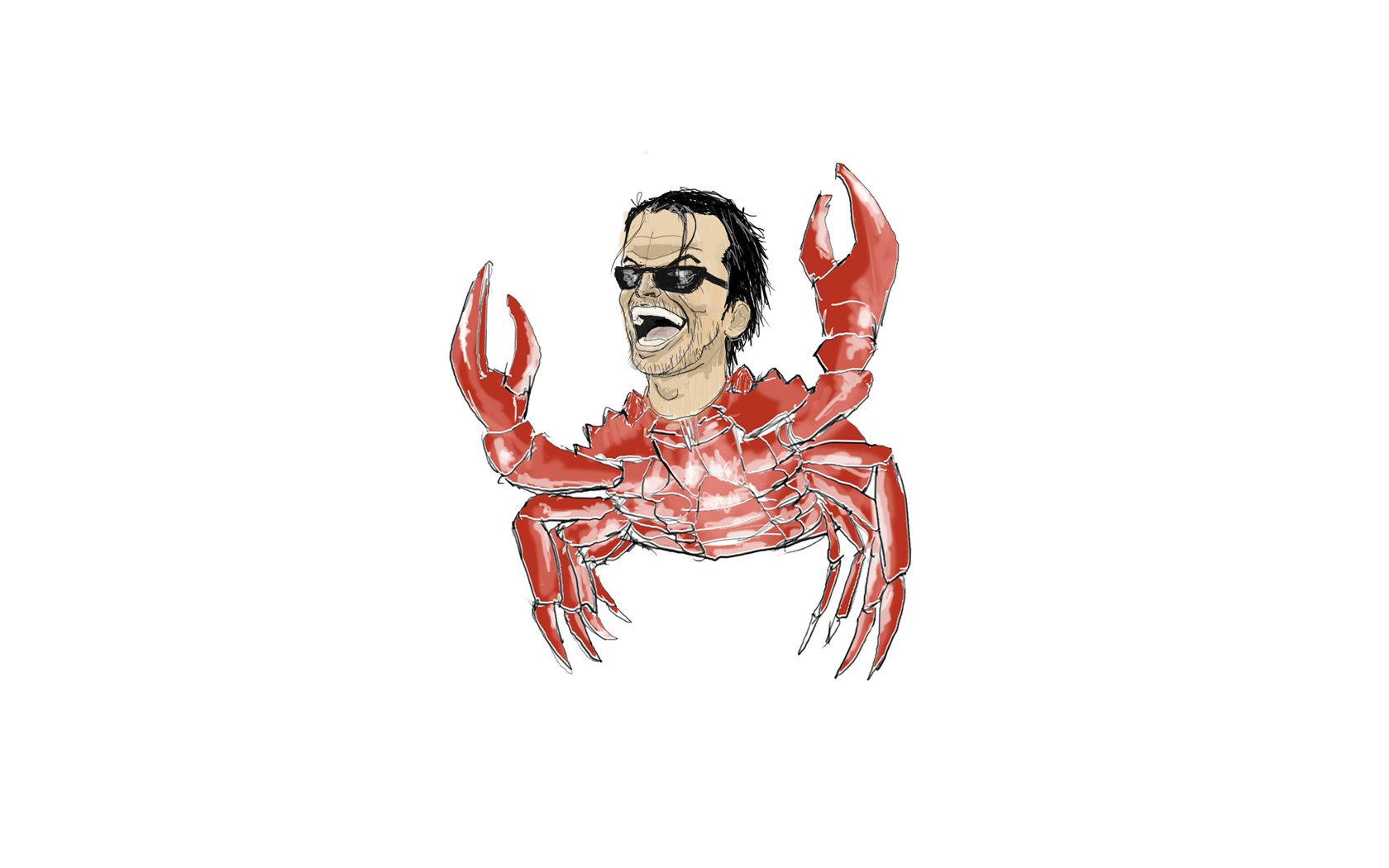 man in crab costume