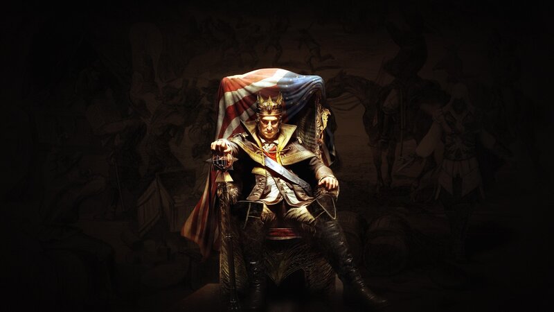 Man in Crown Sitting