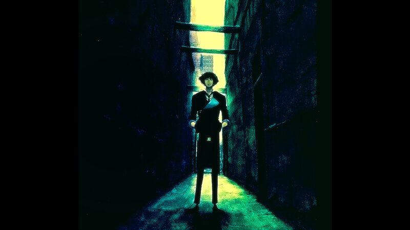 Man in Dark Alley — Black