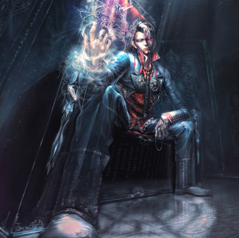Man in Dark Armor — Black