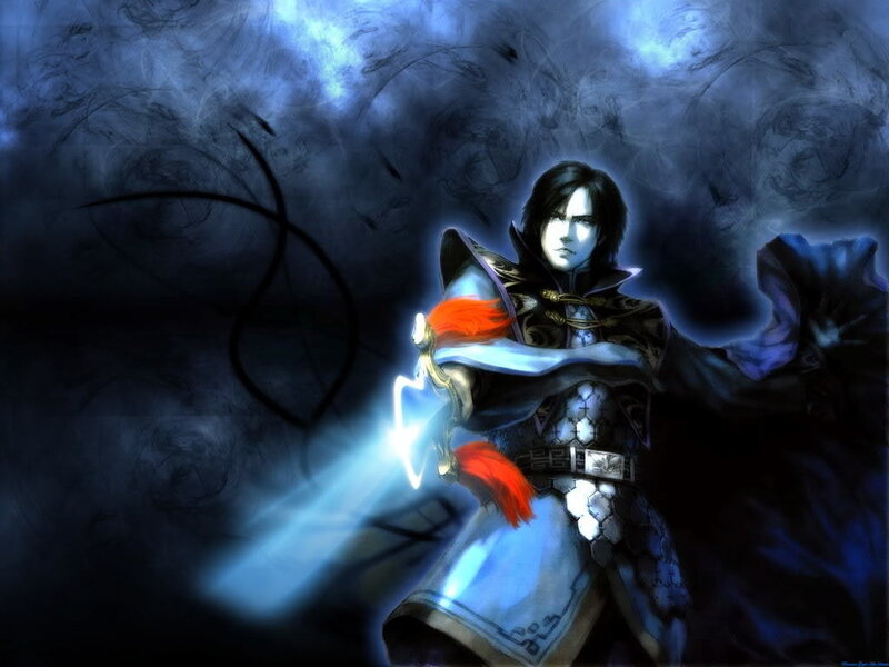 Man in Dark Armor — Blue