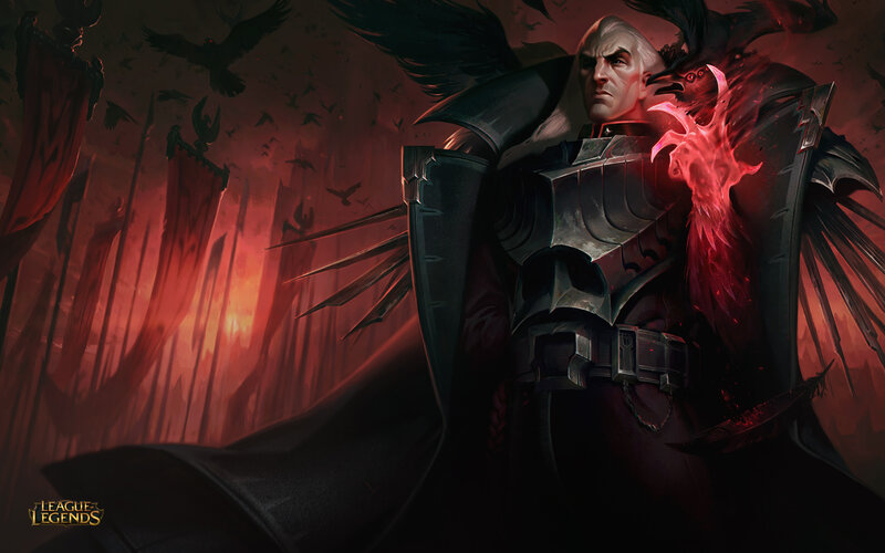 Man in Dark Armor — Red, Dramatic, Sunset