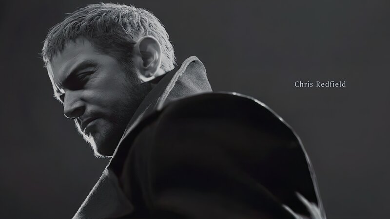 Man in Dark Coat — Black, Serious