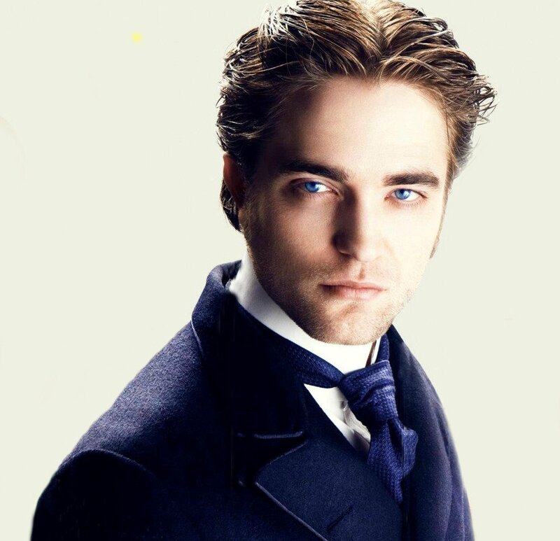 Man in Dark Coat — Blue, Serious