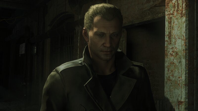Man in Dark Coat — Gray