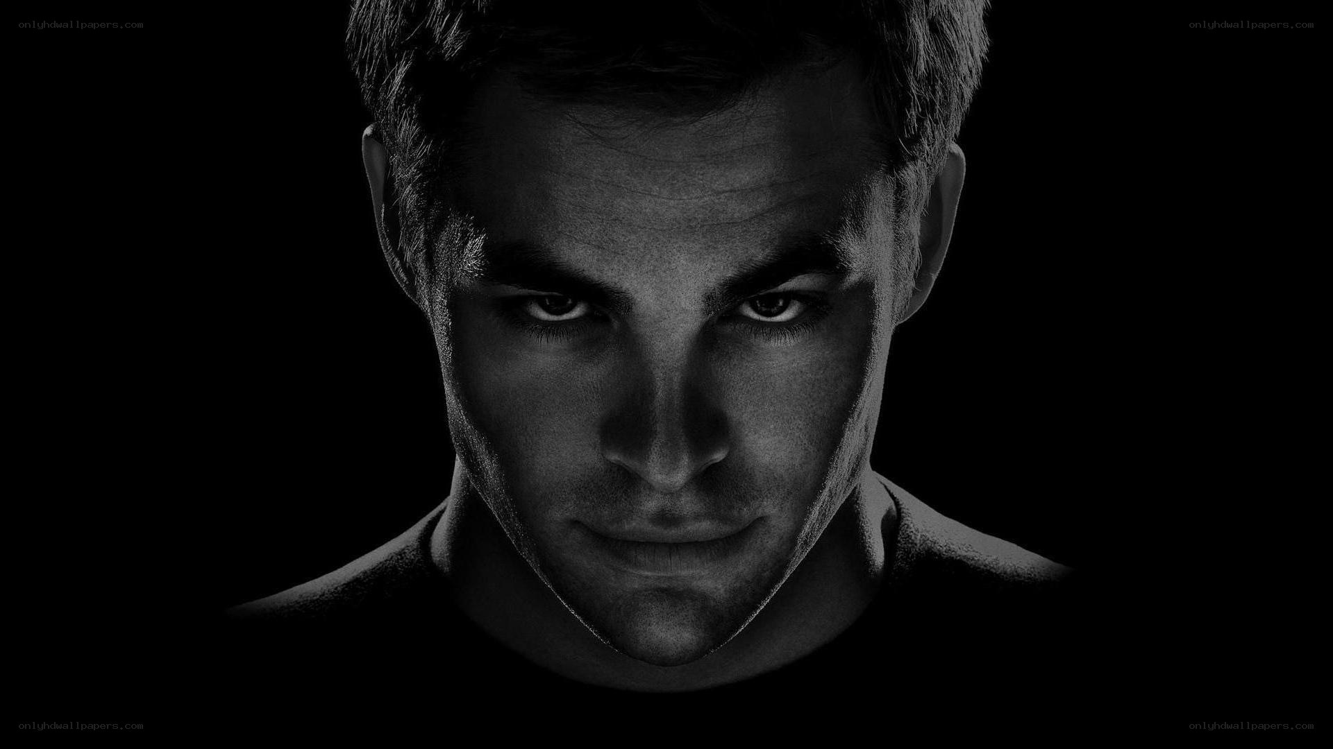 man in dark lighting