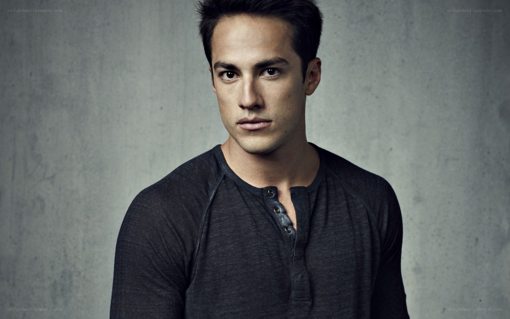 man in dark shirt