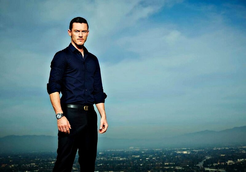 Man in Dark Shirt — Blue, Dramatic, Afternoon