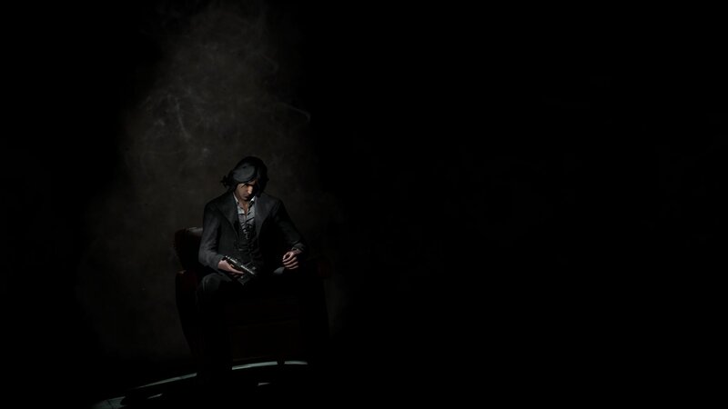 Man in Dark Suit — Black, Dark, Dramatic, Night, 3d Render