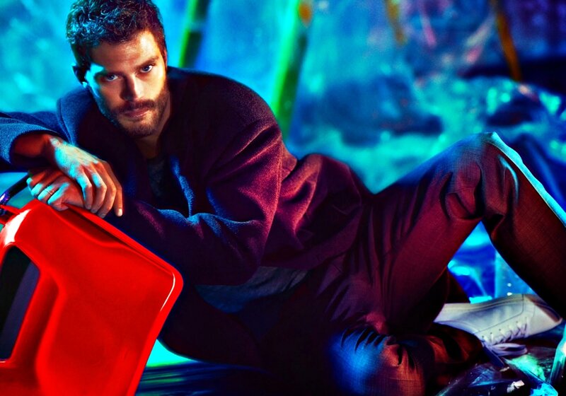 Man in Dark Suit — Blue, Dramatic, Photograph, Red Object