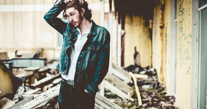 Man in Denim Jacket — Blue, Dramatic