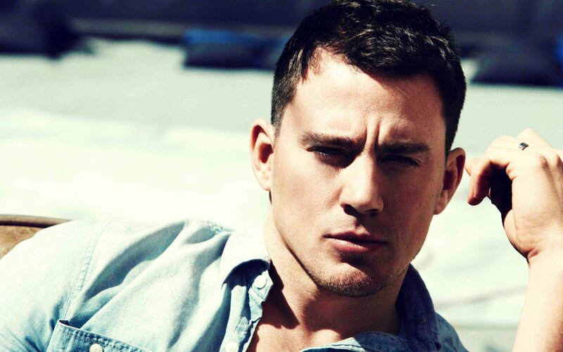 Man in Denim Shirt — Blue, Serious, Afternoon