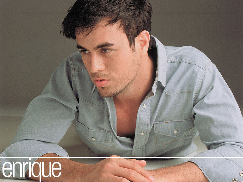 Man in Denim Shirt — Blue, Serious