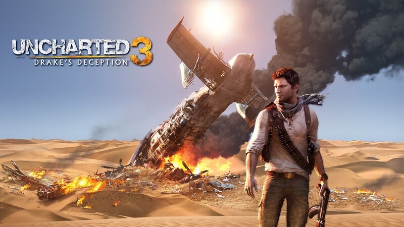 Man in Desert with Plane Wreck — Brown, Dramatic, Afternoon