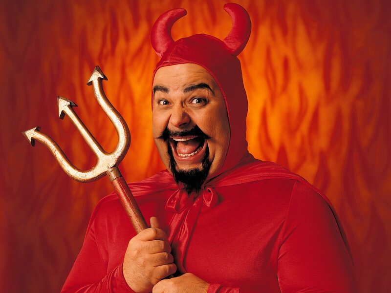 Man in Devil Costume — Red