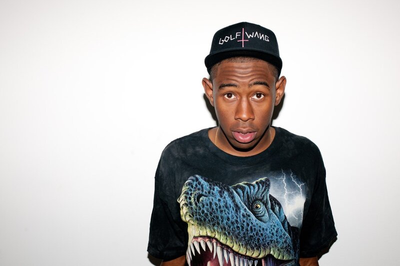 man in dinosaur t-shirt